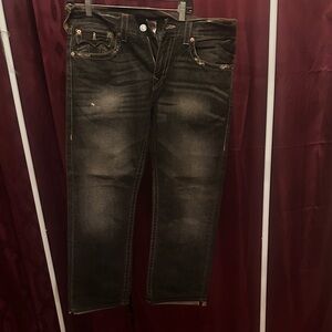 True Religion Dark Brown Straight Jeans